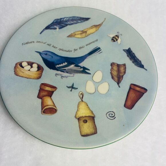 Russ Berrie and Co Bird  Nature Saved All Her Splendor Collectable Plate - Picture 1 of 2